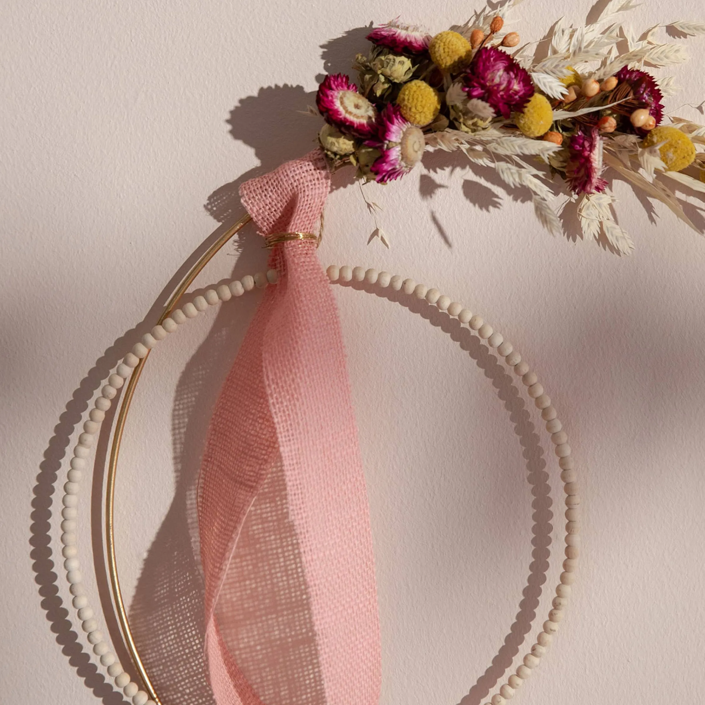 Depot Bague En Bois Décorative Perles Discount