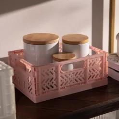 Depot Boite A Provisions Lina Avec Couvercle En Bois