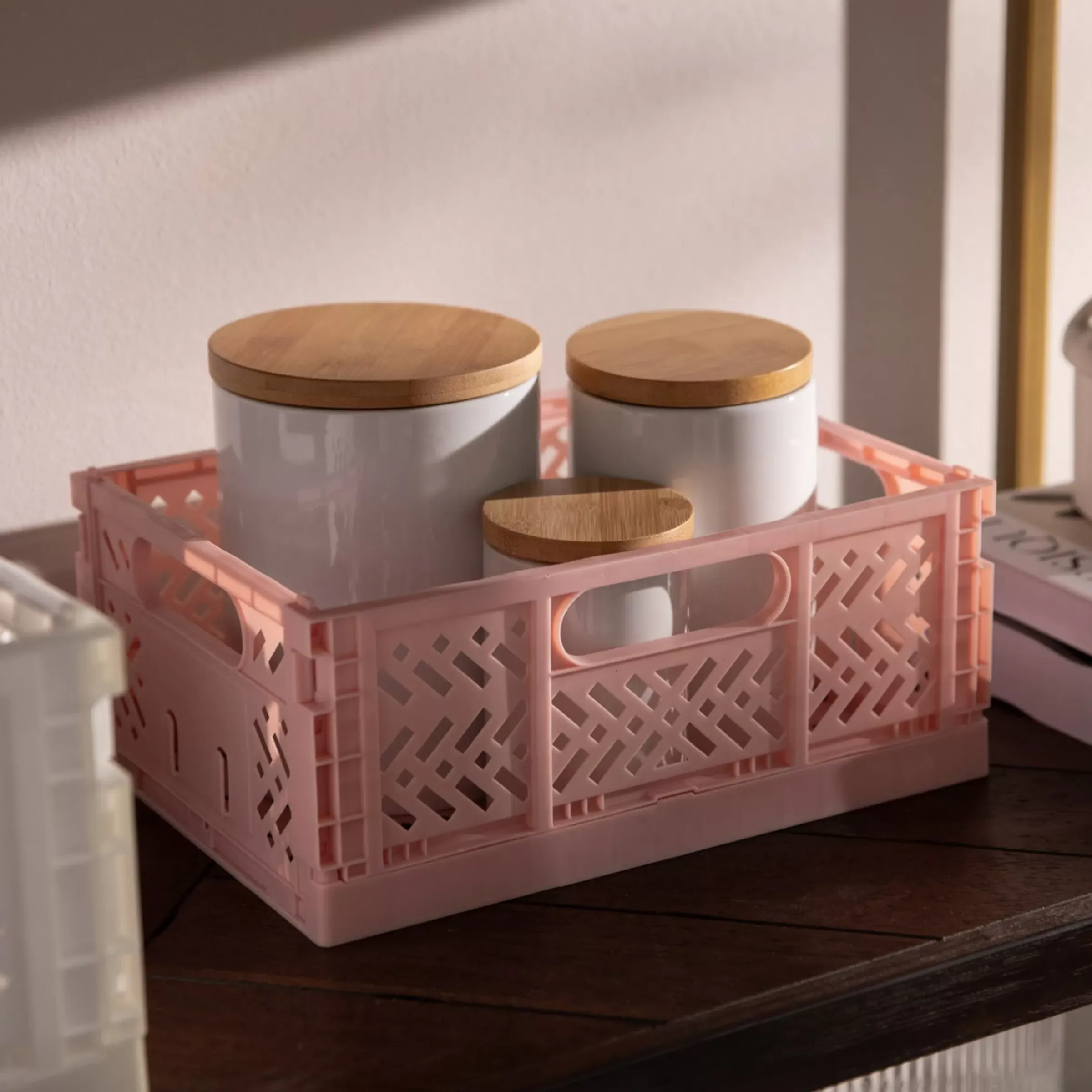 Depot Boite A Provisions Lina Avec Couvercle En Bois