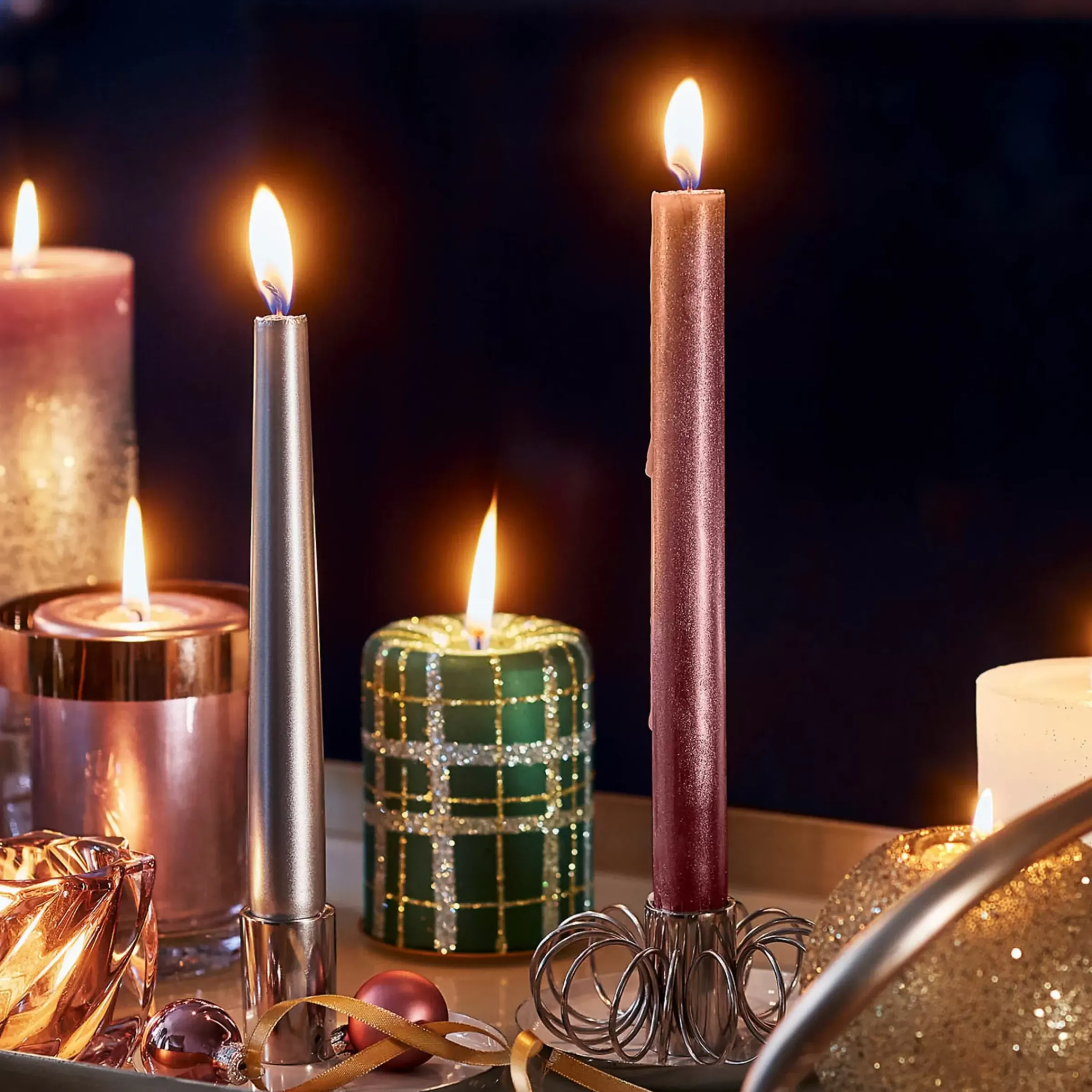 Depot Bougie Conique Rustique