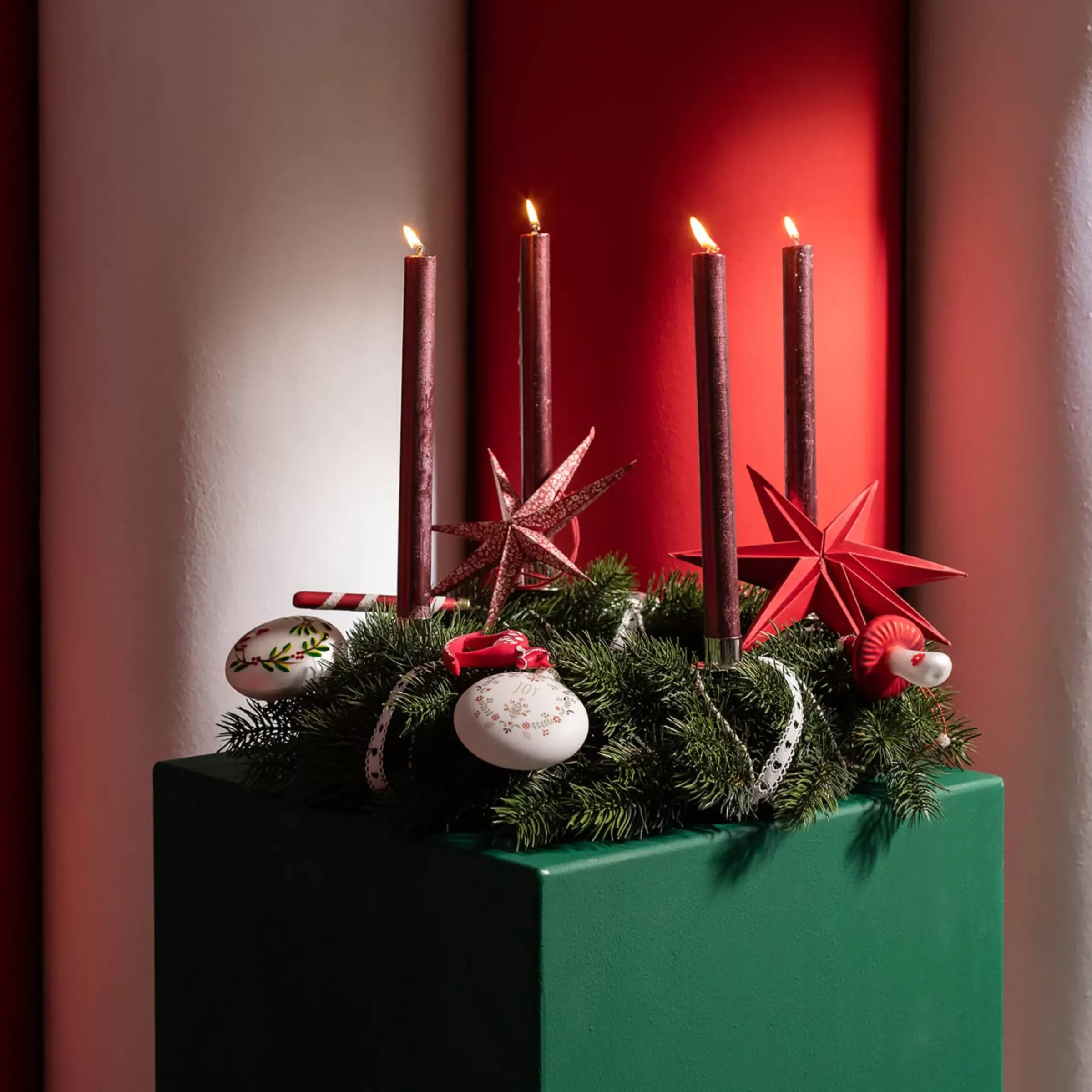 Depot Bougie Conique Rustique