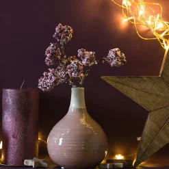 Depot Bougie Pilier Finition Metallisee