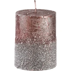 Depot Bougie Pilier Metallic Granulat