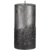 Depot Bougie Pilier Metallic Granulat