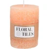 Depot Bougie Ronde Floral Tiles