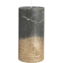 Depot Bougie Ronde Or Paillete