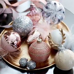 Depot Boule De Noël En Verre Glancy Feather