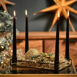 Depot Boule De Noël En Verre Granules A Paillettes