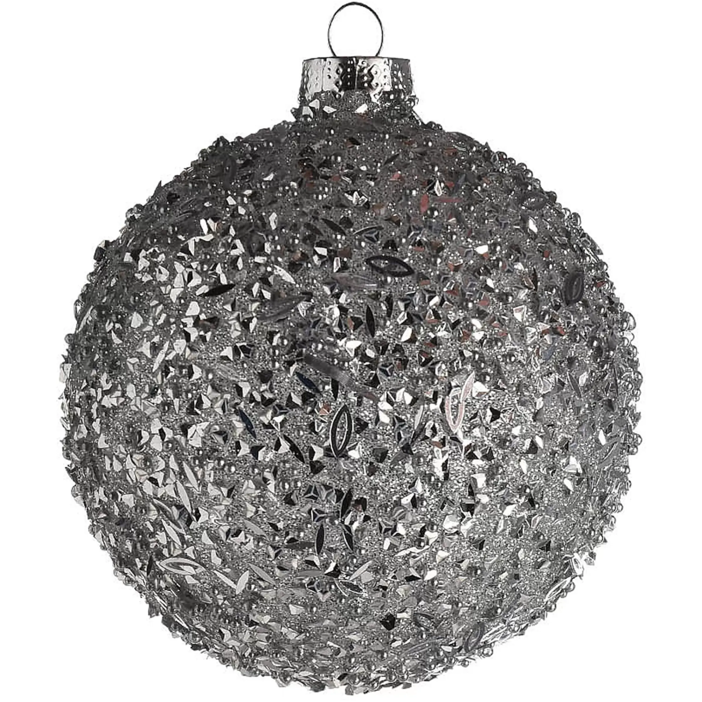 Depot Boule De Noël En Verre Granules A Paillettes