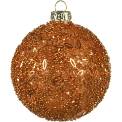 Depot Boule De Noël En Verre Granules A Paillettes
