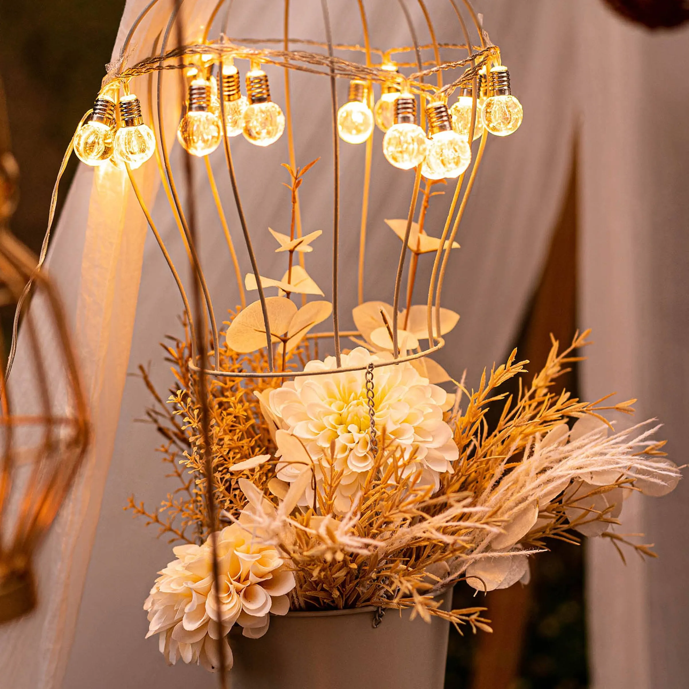 Depot Bouquet De Fleurs Artificielles Feuille D'Argent Store