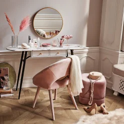 Depot Chaise En Velours Celin Best