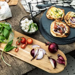 Depot Cloche En Verre Avec Plateau De Service En Ardoise Best Sale