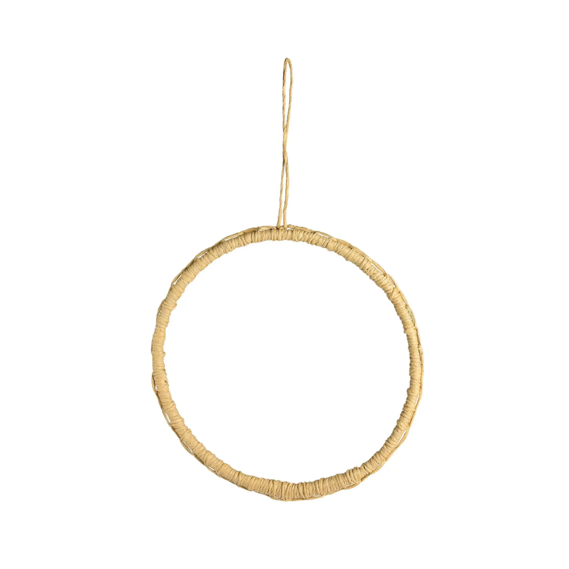 Depot Couronne Décorative Aspect Raphia