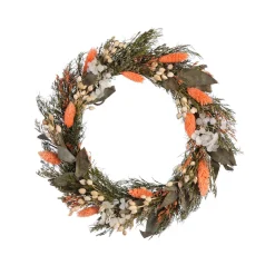 Depot Couronne De Fleurs Sechees Estelle Avec Porte-Couronne New
