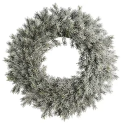 Depot Couronne De Sapin Artificielle Frosty, Enneigee
