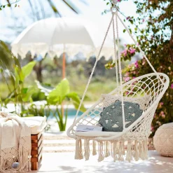 Depot Coussin En Jute Flower Outlet