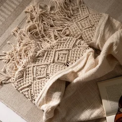 Depot Couverture En Macrame Border