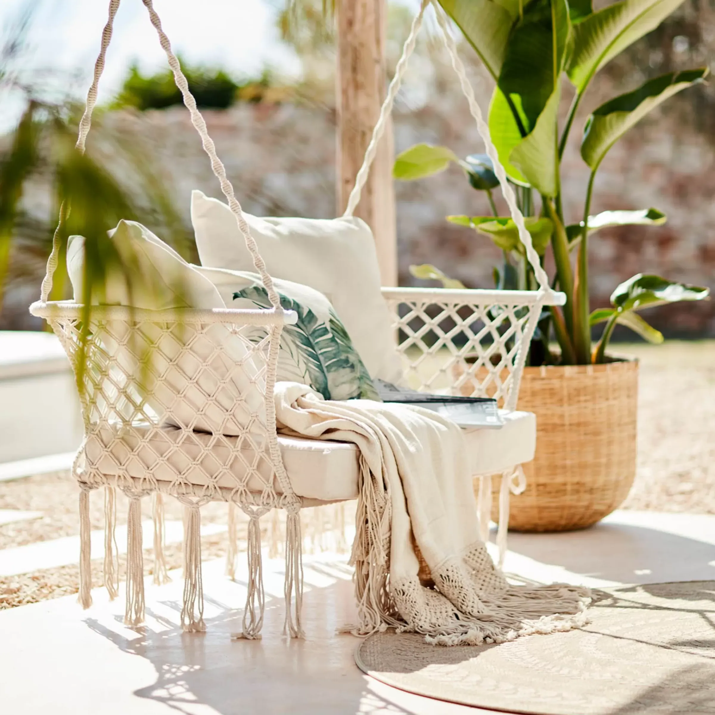 Depot Couverture En Macrame Border