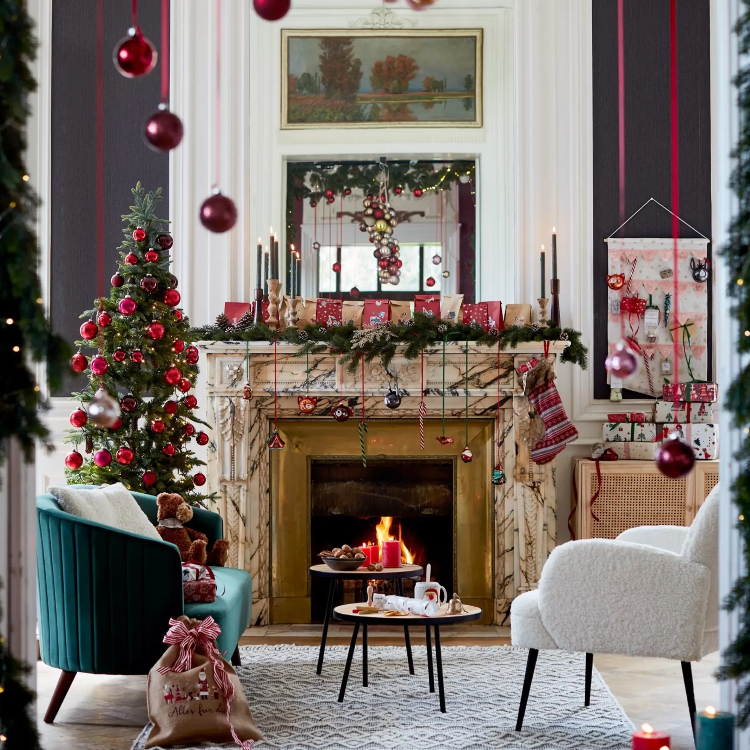 Depot Décorations De Sapin En Verre Santa Claus