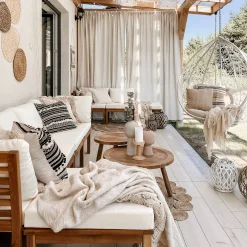 Depot Element De Tabouret D'Exterieur Emil En Acacia, Modulaire Fashion