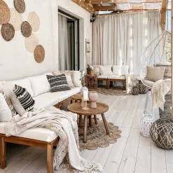 Depot Element De Tabouret D'Exterieur Emil En Acacia, Modulaire Fashion