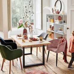 Depot Fauteuil En Velours Anabell Outlet