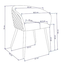 Depot Fauteuil En Velours Anabell Outlet