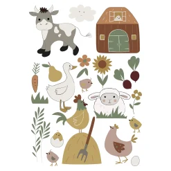 Depot Feuilles De Stickers Muraux Little Farm New