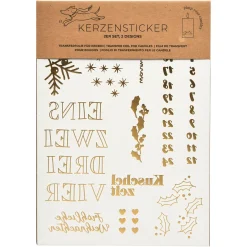 Depot Feuilles De Stickers Pour Bougies