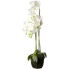 Depot Fleur Artificielle Orchidee Phalaenopsis En Terre