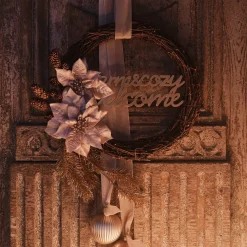 Depot Fleur Artificielle Poinsettia Sur Clip