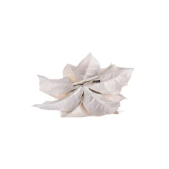 Depot Fleur Artificielle Poinsettia Sur Clip