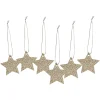 Depot Geschenkanhanger Glitzerstern