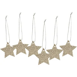 Depot Geschenkanhanger Glitzerstern