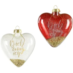 Depot Glas-Baumschmuck Heart Dich