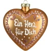 Depot Glas-Baumschmuck Lebkuchenherz