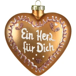 Depot Glas-Baumschmuck Lebkuchenherz