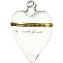 Depot Glas-Baumschmuck Medaillon Herz