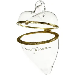 Depot Glas-Baumschmuck Medaillon Herz