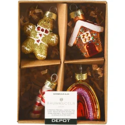 Depot Glas-Baumschmuck-Set Tradition