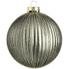 Depot Glas-Weihnachtskugel Glitterstripe