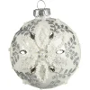 Depot Glas-Weihnachtskugel Schneeblume
