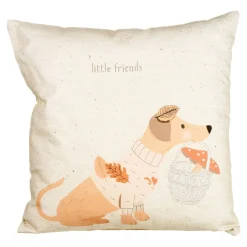 Depot Housse De Coussin Reversible Little Friends New