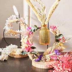Depot Mini-Couronne De Fleurs Sechees Alma