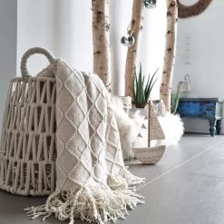 Depot Panier De Rangement En Macrame Hot