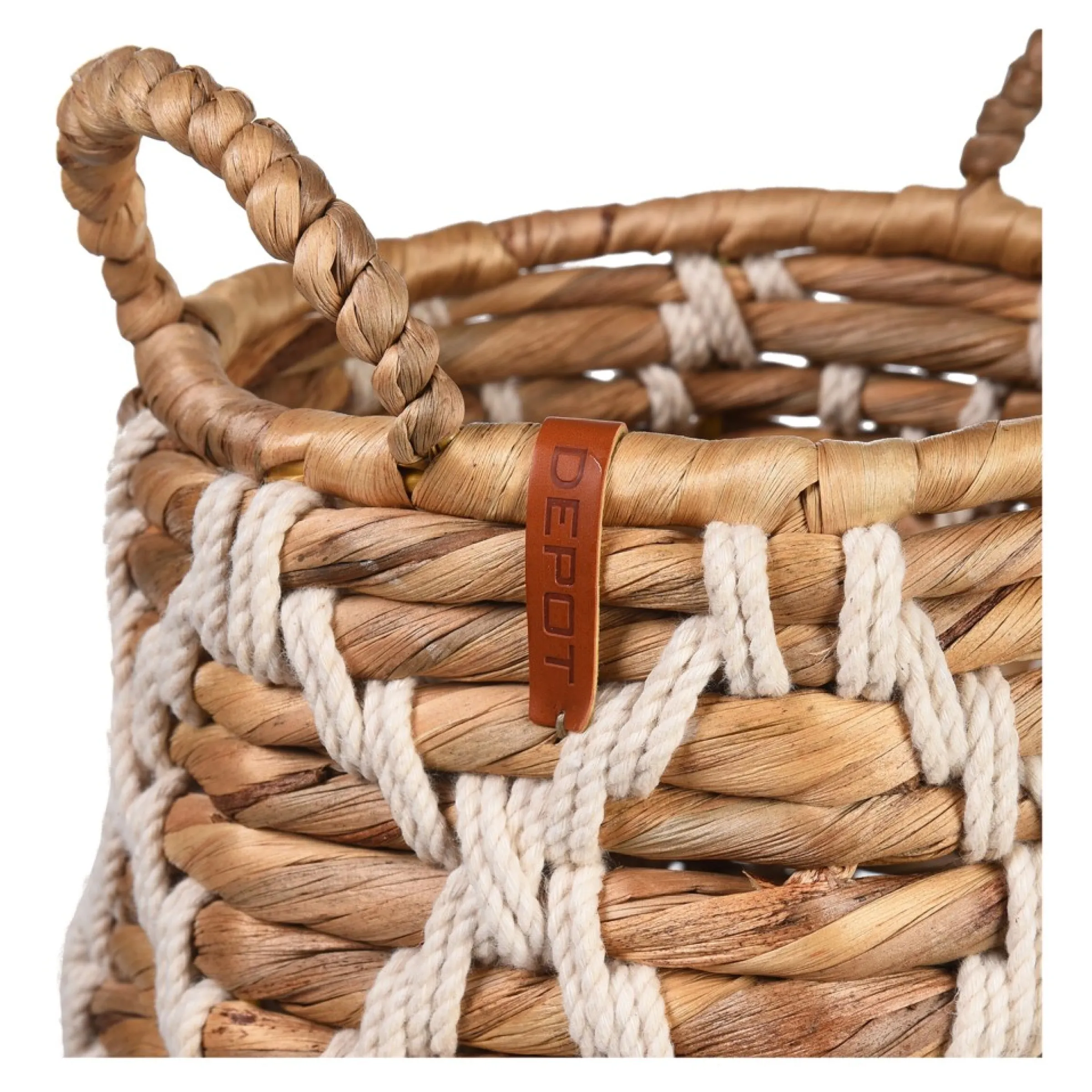 Depot Panier De Rangement Makramee Rope Best