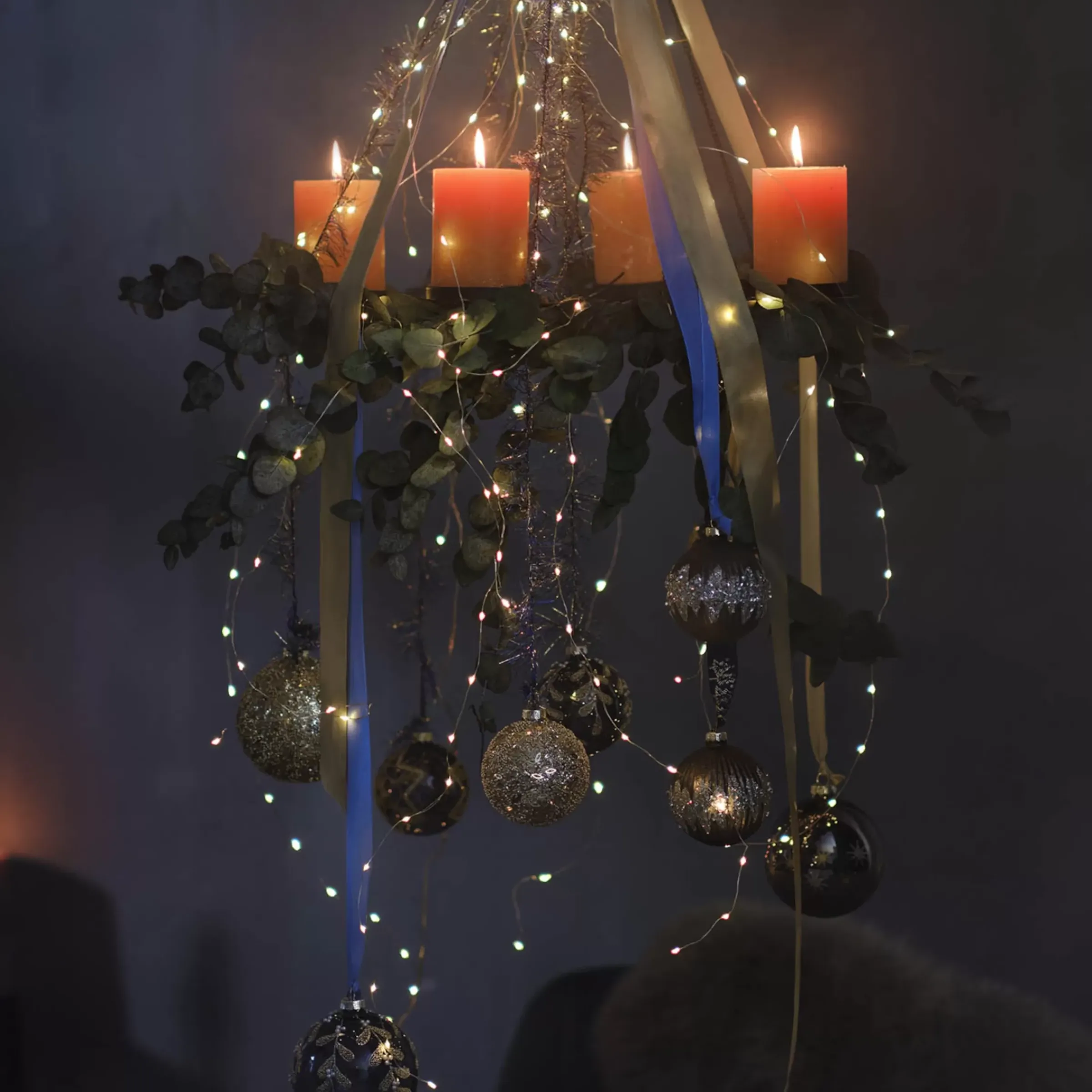 Depot Plateau Décoratif De Noël Silver Glam