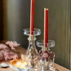 Depot Porte-Bougies A Tige Dry Flower