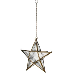 Depot Porte-Bougies Suspendu Etoile Antique